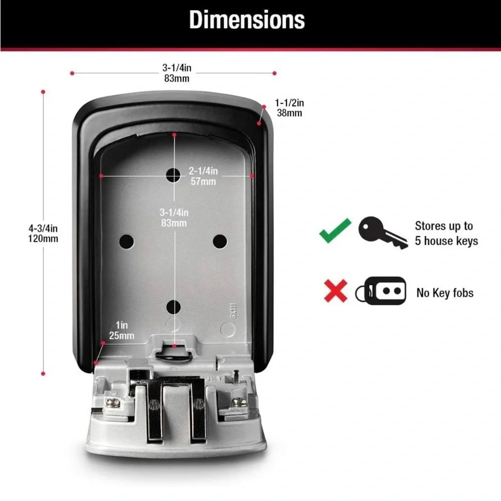 Secure Combination Key Safe - Picture 2 of 12